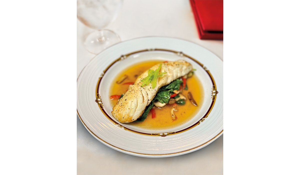 Weekend specials, like pan-seared halibut, are always a hit.