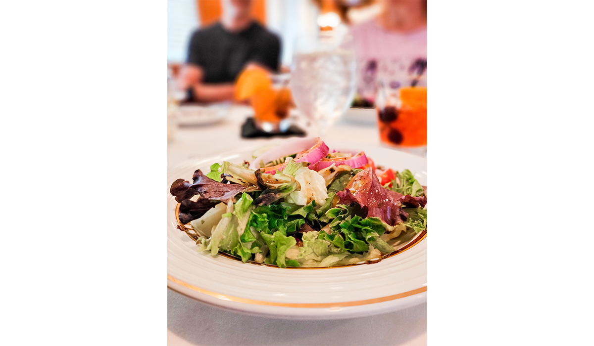 Start your meal with a classic salad or savory soup.